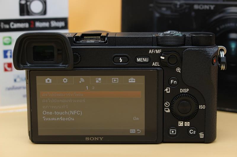 ขาย SONY A6300 + Lens kit 16-50mm (สีดำ) สภาพสวย ชัตเตอร์ 1,xxx รูป อดีตประกันร้าน เมนูไทย มีWIFIในตัว จอติดฟิล์มแล้ว อุปกรณ์พร้อมกล่อง